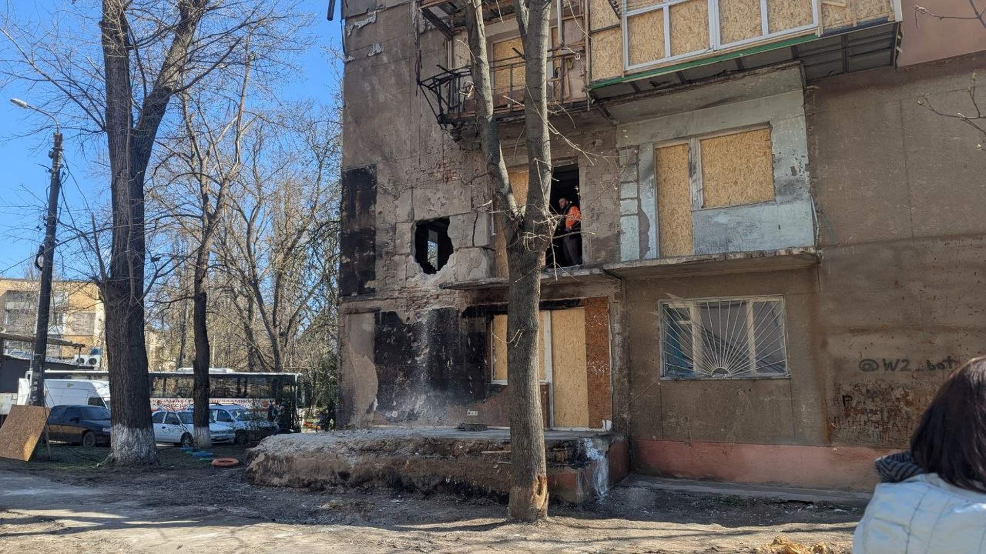 В Одесі через російську атаку горіла п'ятиповерхівка