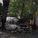 Внаслідок російської атаки в Одесі вночі згоріли 20 авто