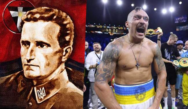 Александр Усик и Роман Шухевич. Коллаж: Интент