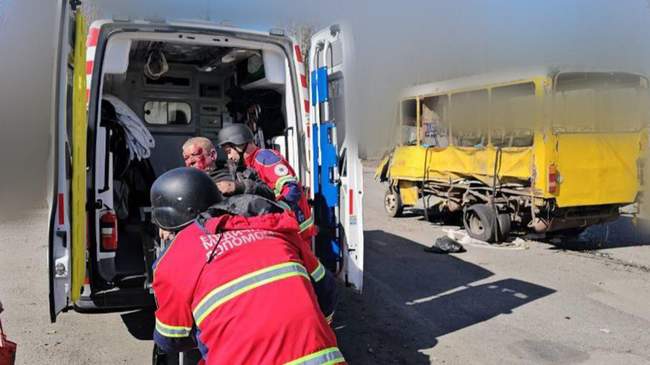 Херсонська маршрутка після влучання російського дрону