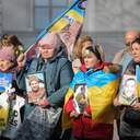 У другу річницю вторгнення одесити вийшли на 26 щосуботню акцію перед мерією