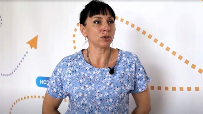 Гауляйтерка при окупантах Ольга Козинська. ФОТО: investigator.org.ua