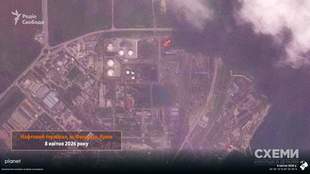 В Крыму пылает морской нефтяной терминал