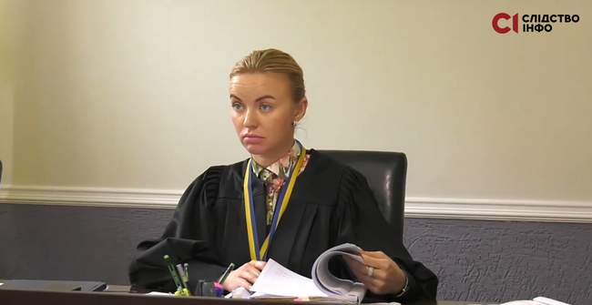 Judge Lyubov Tokmilova. PHOTO: Slidstvo Info.