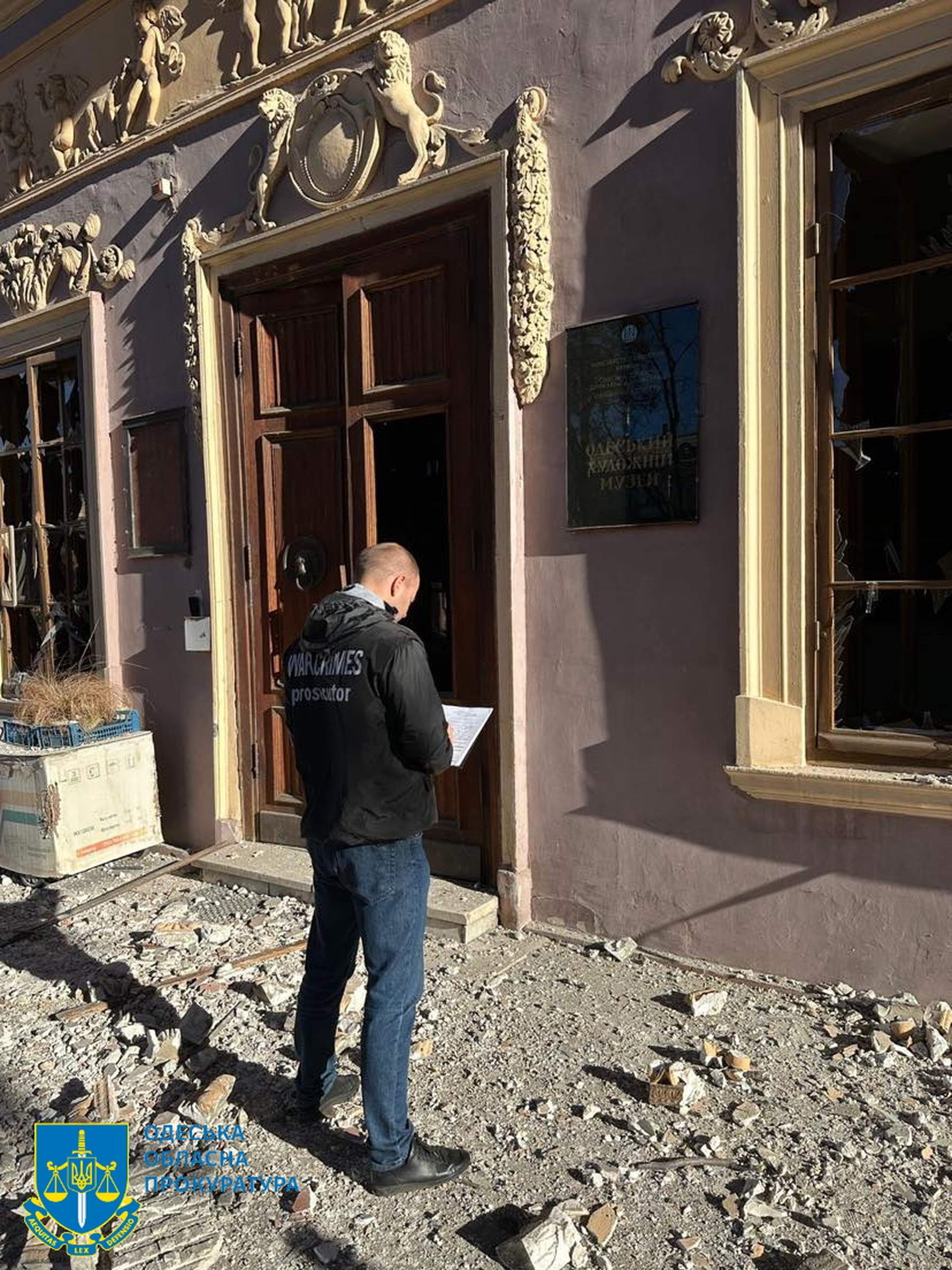 Ракети росіян пошкодили Одеський художній музей та поранили вісьмох людей вночі