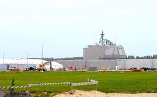 The United States is opening an air defense base in Poland today