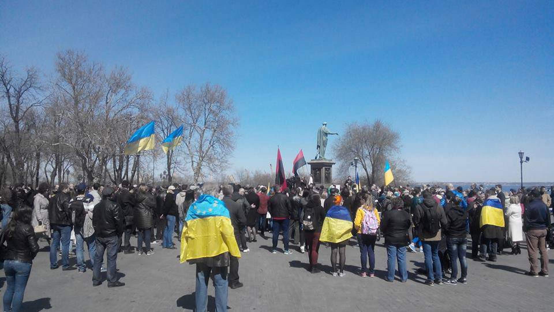 Акция протеста против Стоянова в Одессе