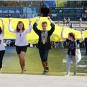 В Одессе развернули 28-метровый флаг Украины и посвятили акцию заложникам Кремля