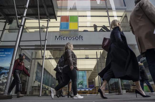 Магазин Microsoft в Нью-Йорке. Фотограф: Виктор Дж. Блу/Bloomberg