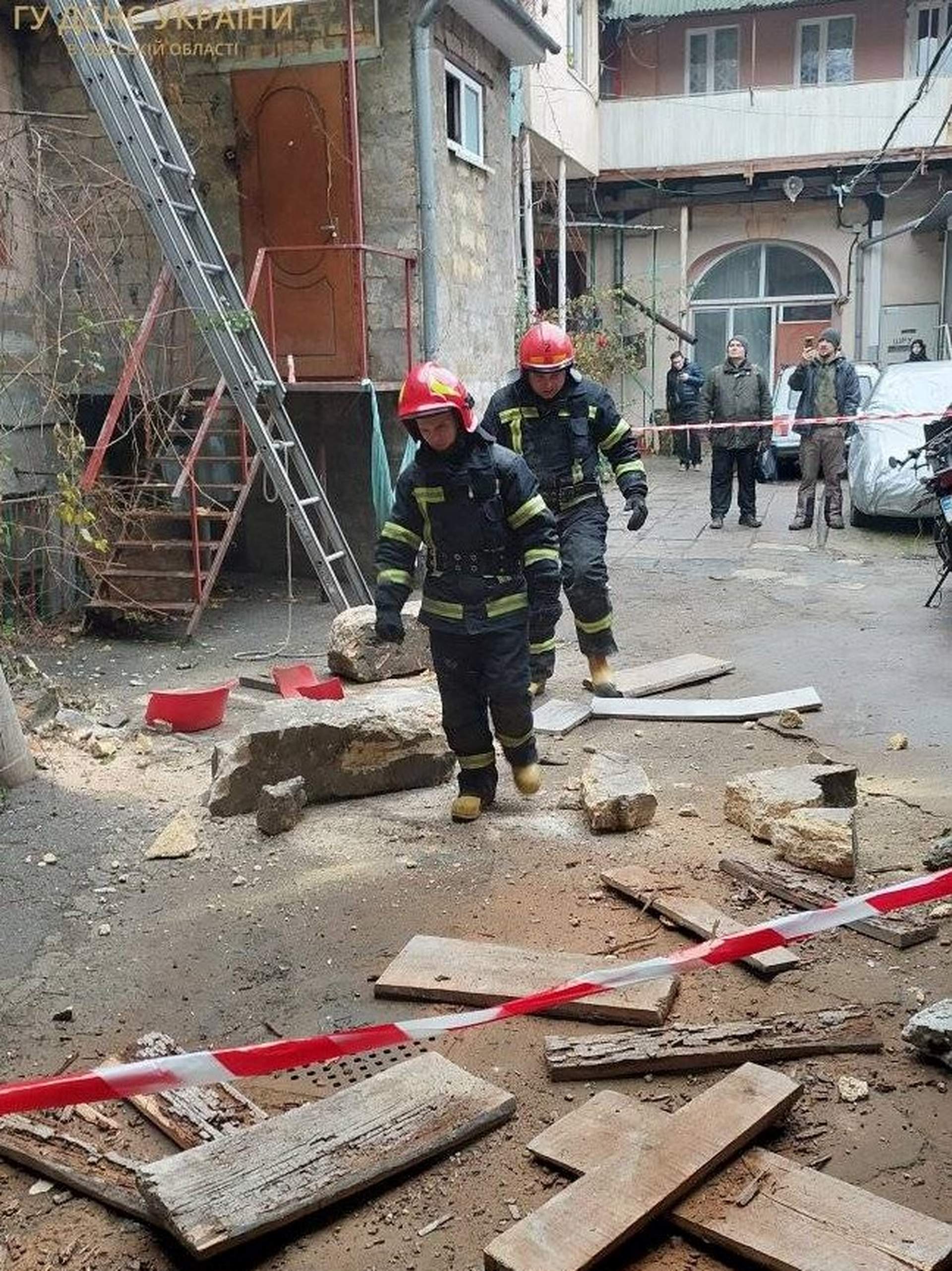 В центрі Одеси стався обвал будівлі