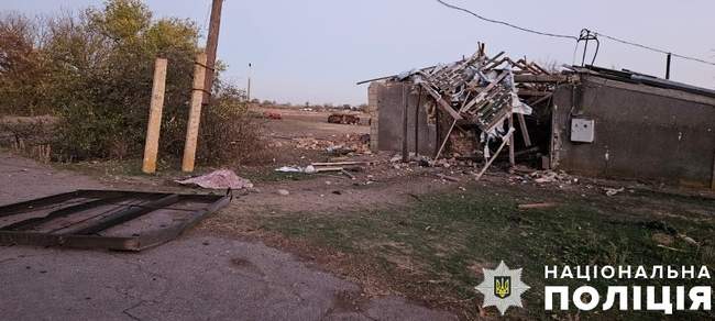 Consequences of the shelling / Photo: Kherson regional police