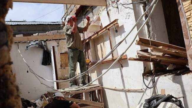 Відновлення житла у місті. ФОТО: Карітас Миколаїв