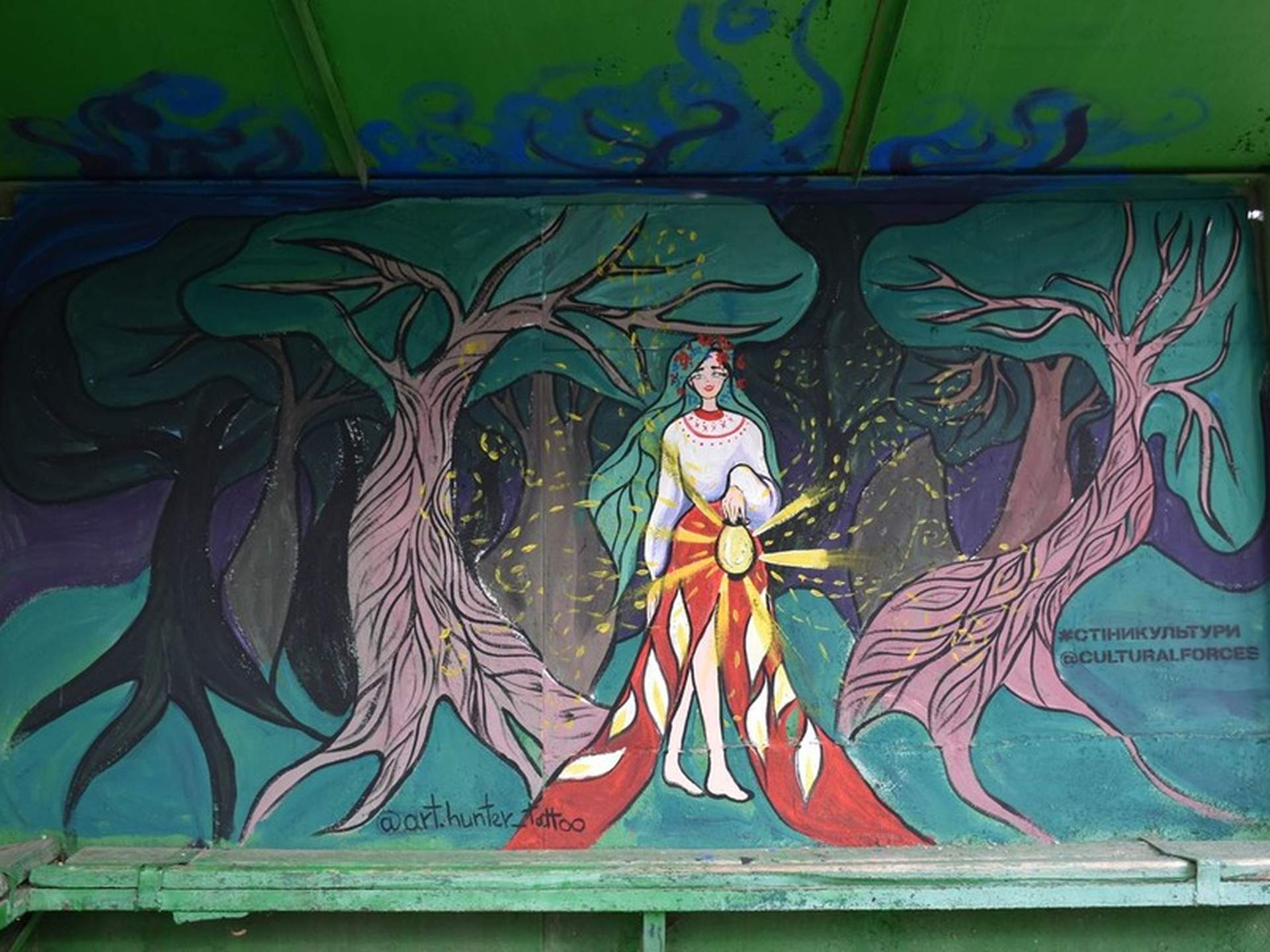 На Снігурівщині з'явилися патріотичні мурали