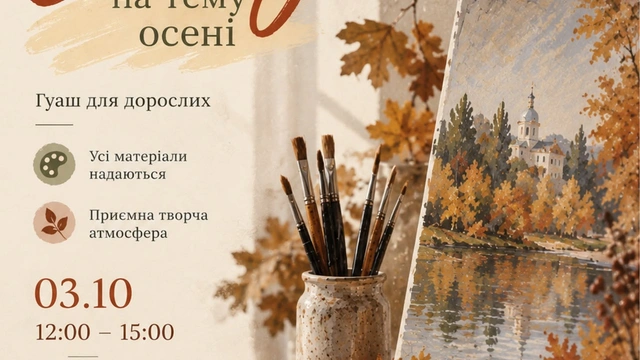 Творчий майстер-клас "Етюд на тему осені"