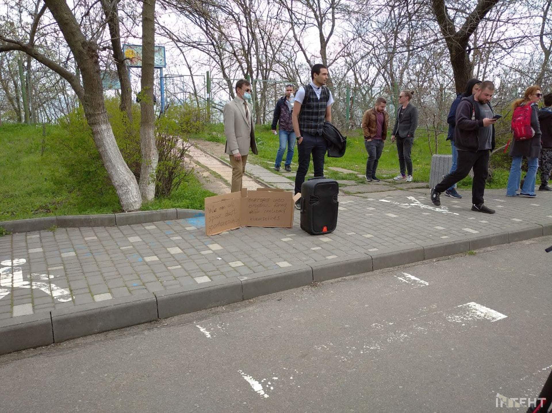 Акція проти будівельних робіт біля «Чкаловського» пляжу