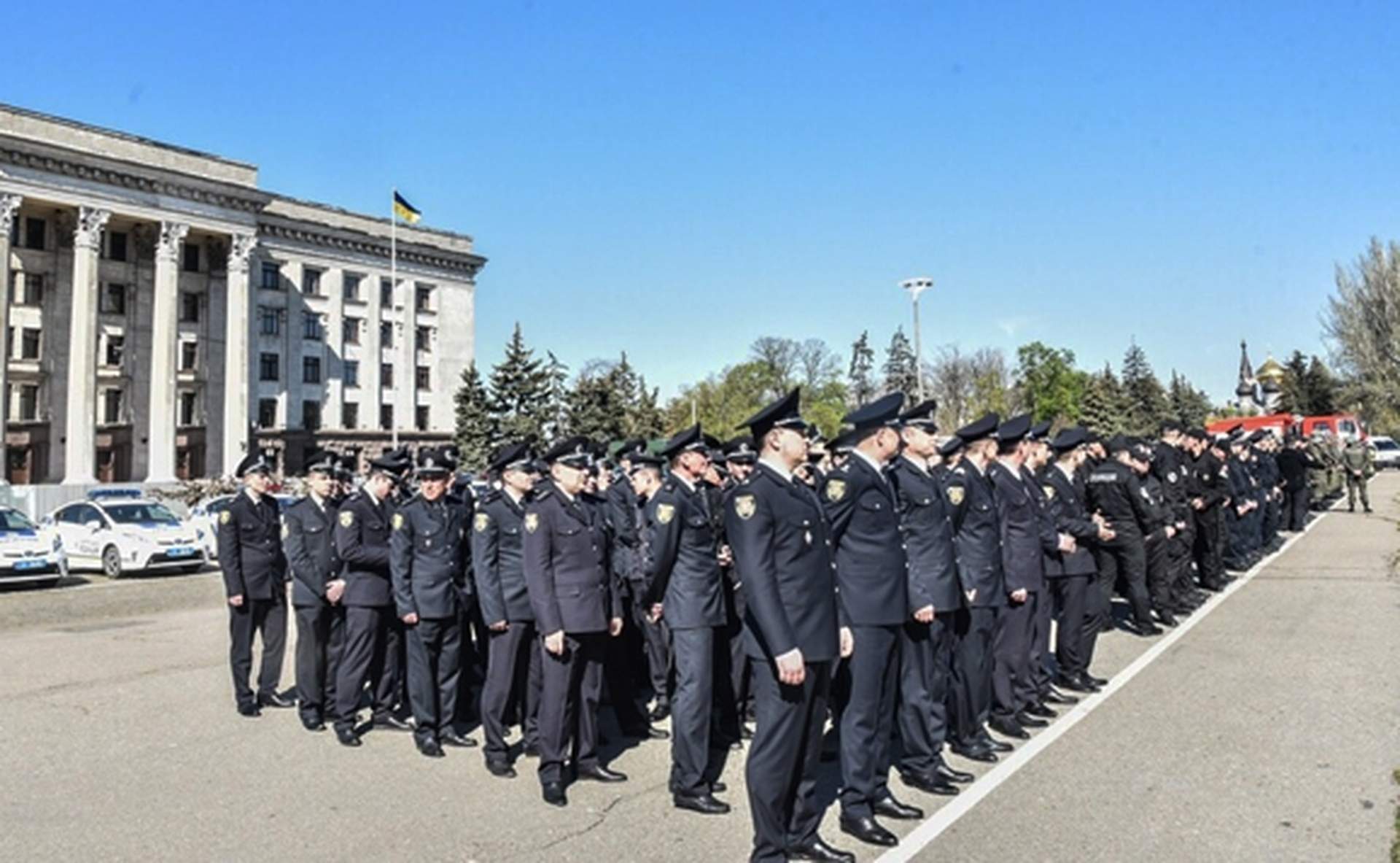 Как в Одессе прошел строевой смотр в преддверии мая