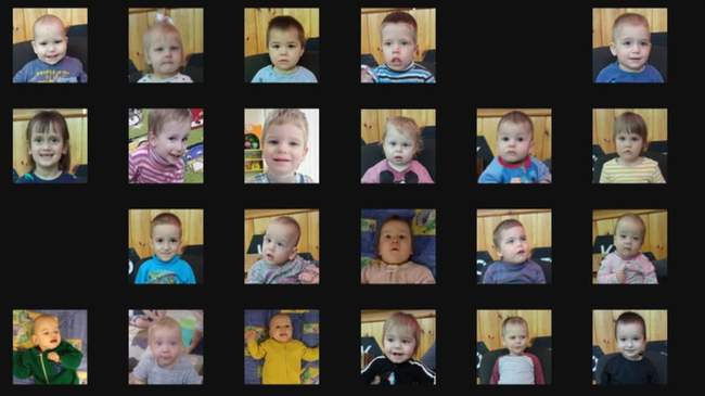 Фото викрадених росією дітей. СКРИНШОТ: The New York Times