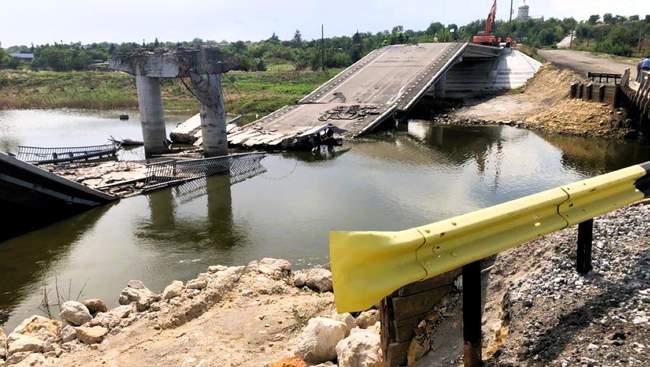 The destroyed bridge. PHOTO: DREAM