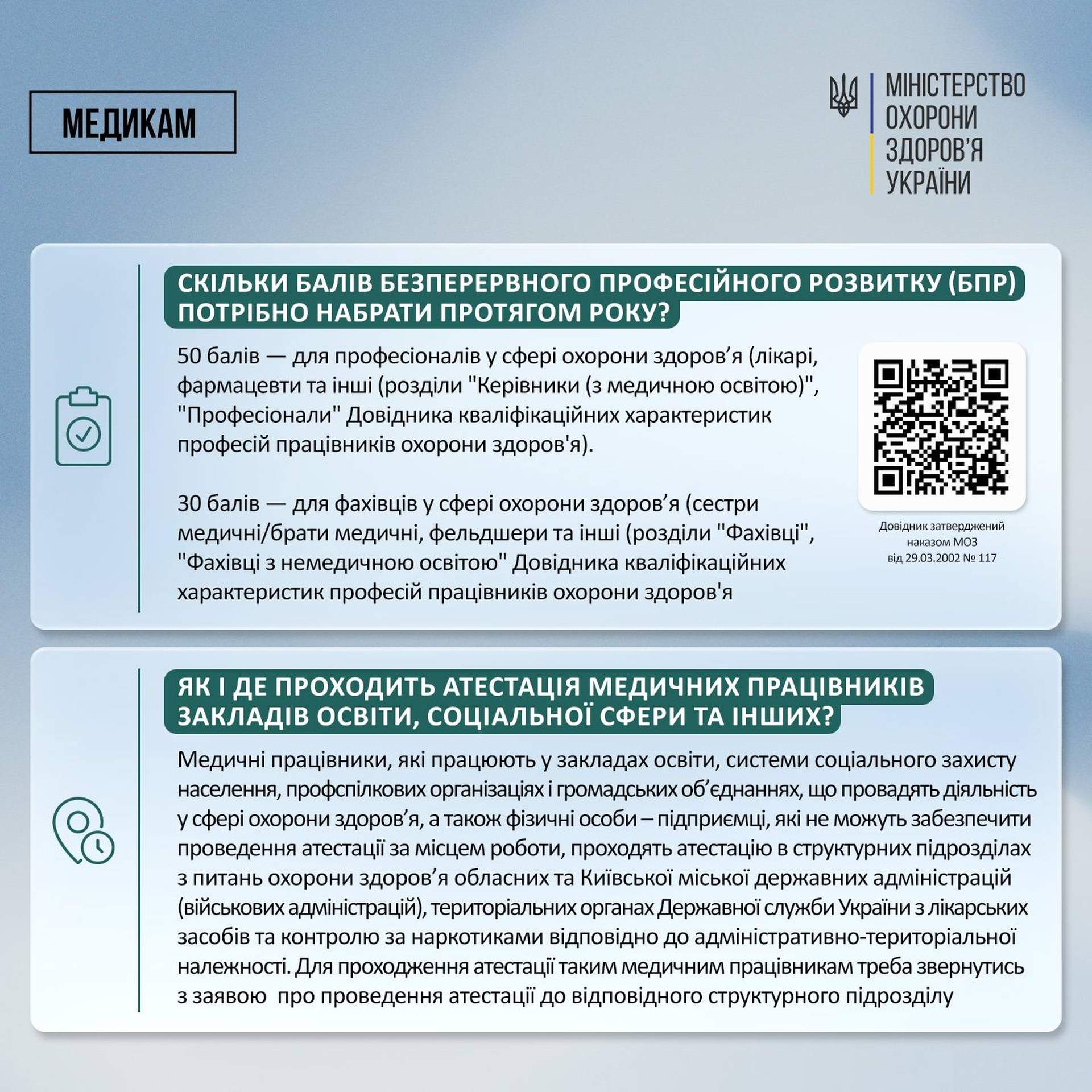 Атестація працівників охорони здоров’я: що змінилося у процедурі