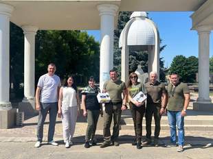 Міжнародний штаб допомоги українцям передав гуманітарний вантаж Херсонщині