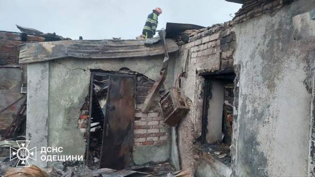 Последствия атаки в Одесской области. ФОТО: ГСЧС