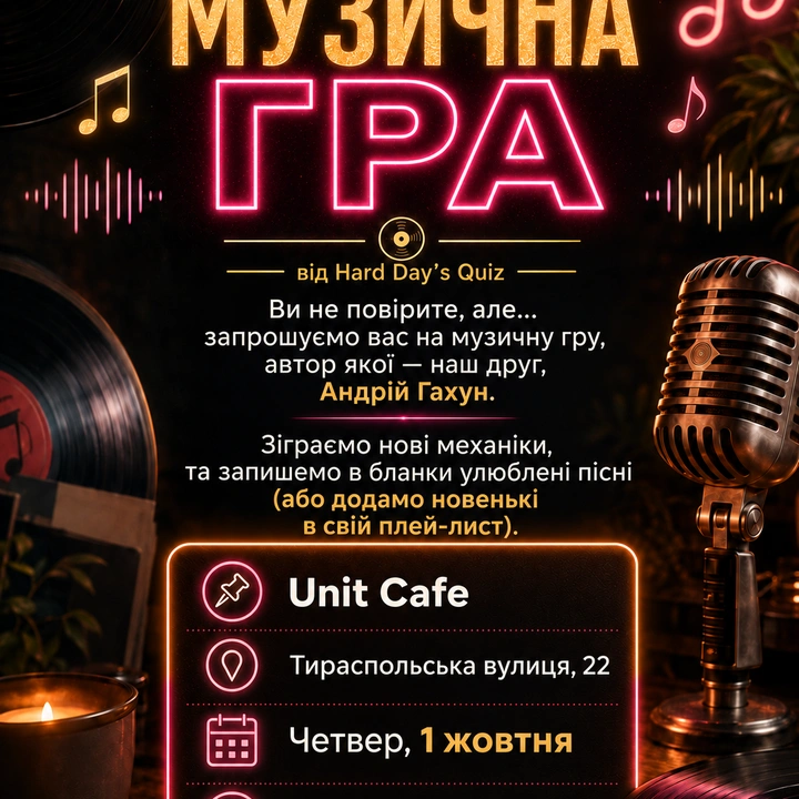 Музична гра 1 жовтня