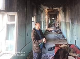 Через горіння шкірно-венерологічного диспансеру в Миколаєві збитки екології склали понад 300 тисяч