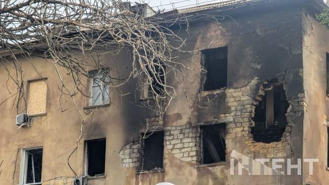 Наслідки атаки в Одесі. ФОТО: Інтент