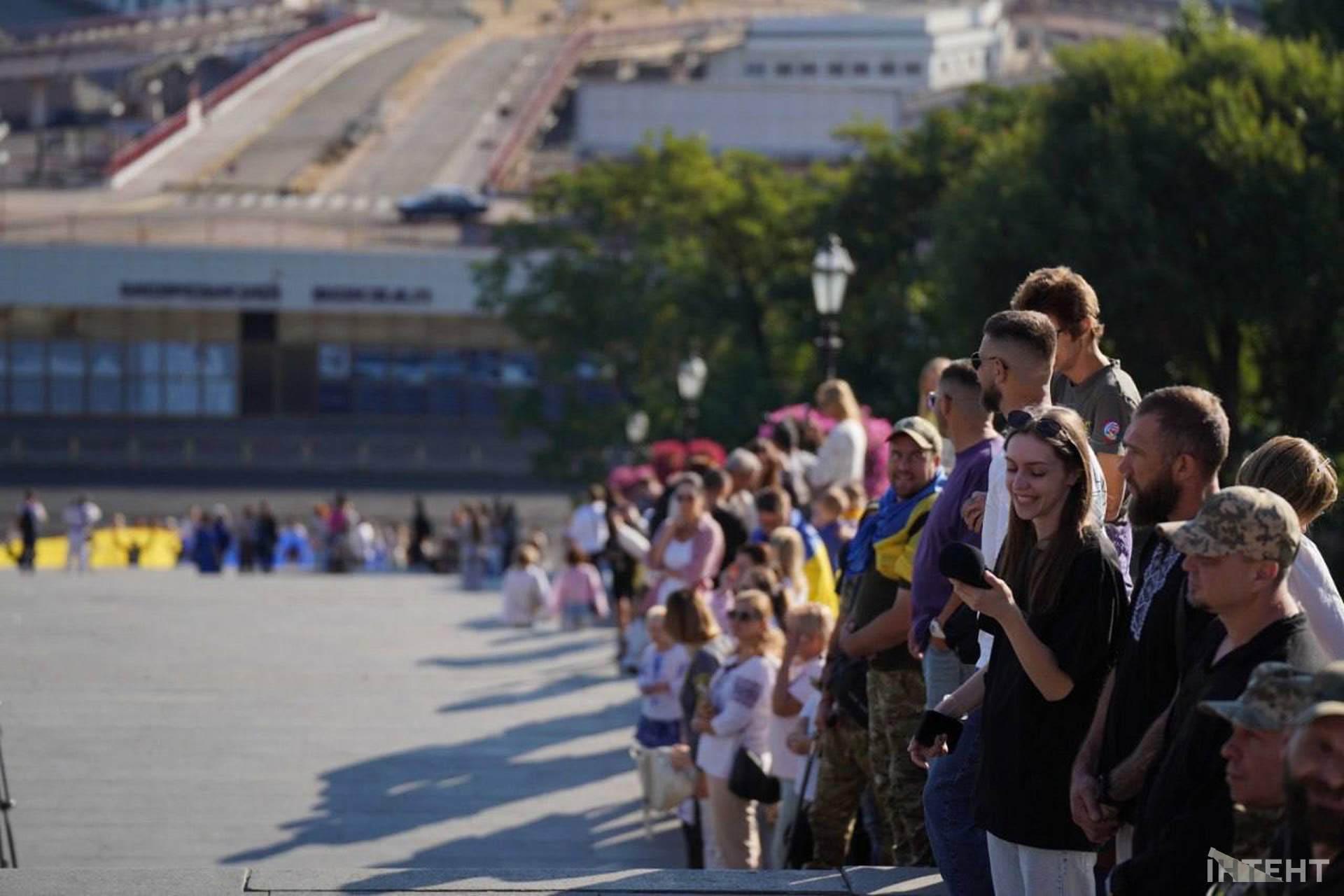 В Одесі розгорнули 34-метровий прапор України до Дня Незалежності