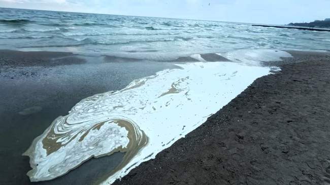 Забруднення узбережжя в Одесі. ФОТО: Владислав Балінський