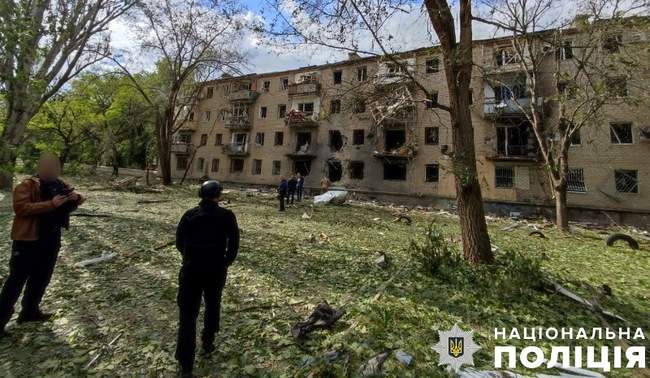 Наслідки обстрілу. Фото: поліція Херсонської області