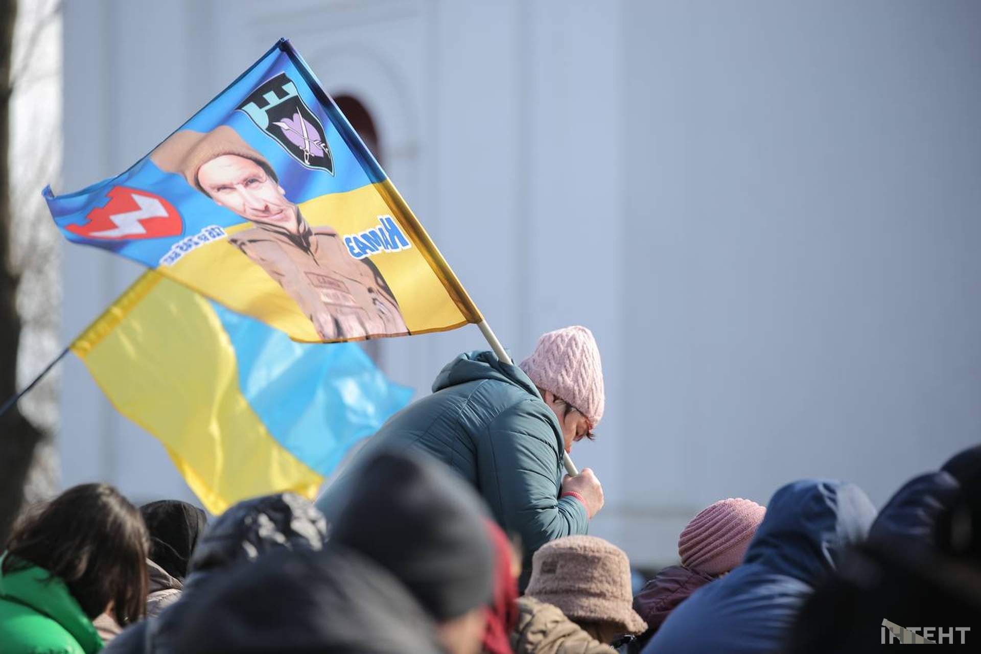 У другу річницю вторгнення одесити вийшли на 26 щосуботню акцію перед мерією