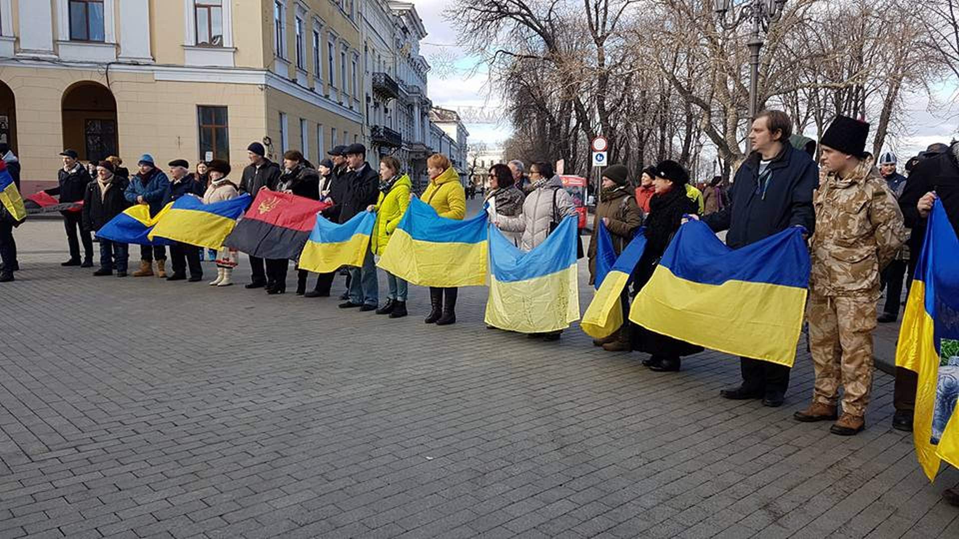 В Одессе отметили День соборности Украины