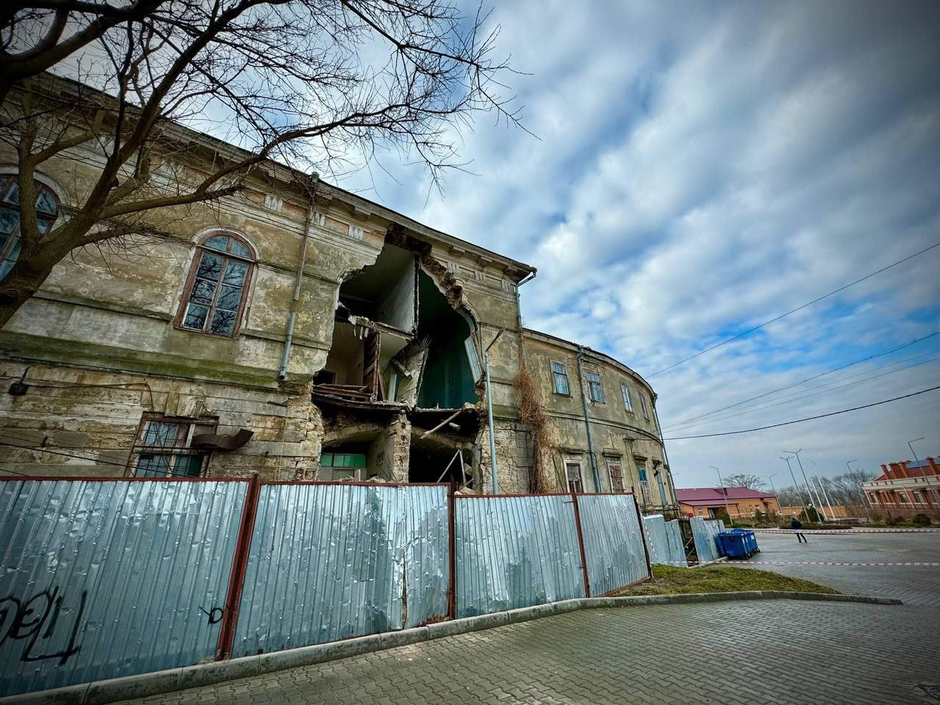 В Одесі обвалилася стіна пам'ятки архітектури
