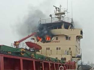 У турецьке судно в Херсоні влучила російська ракета