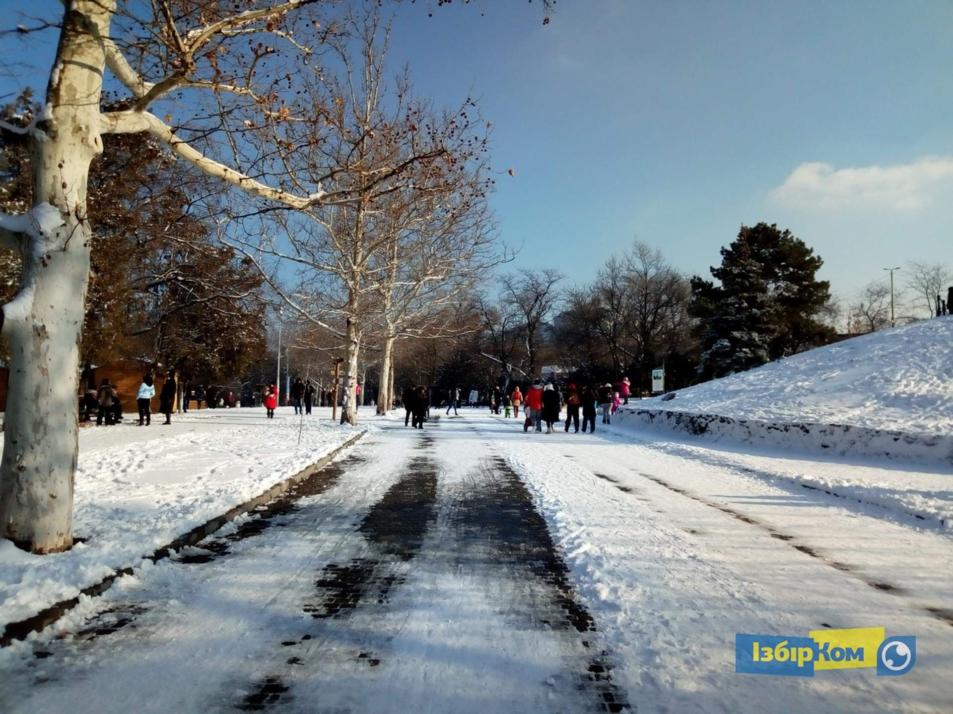 Снег в Одессе: катание на санках и прогулки к морю