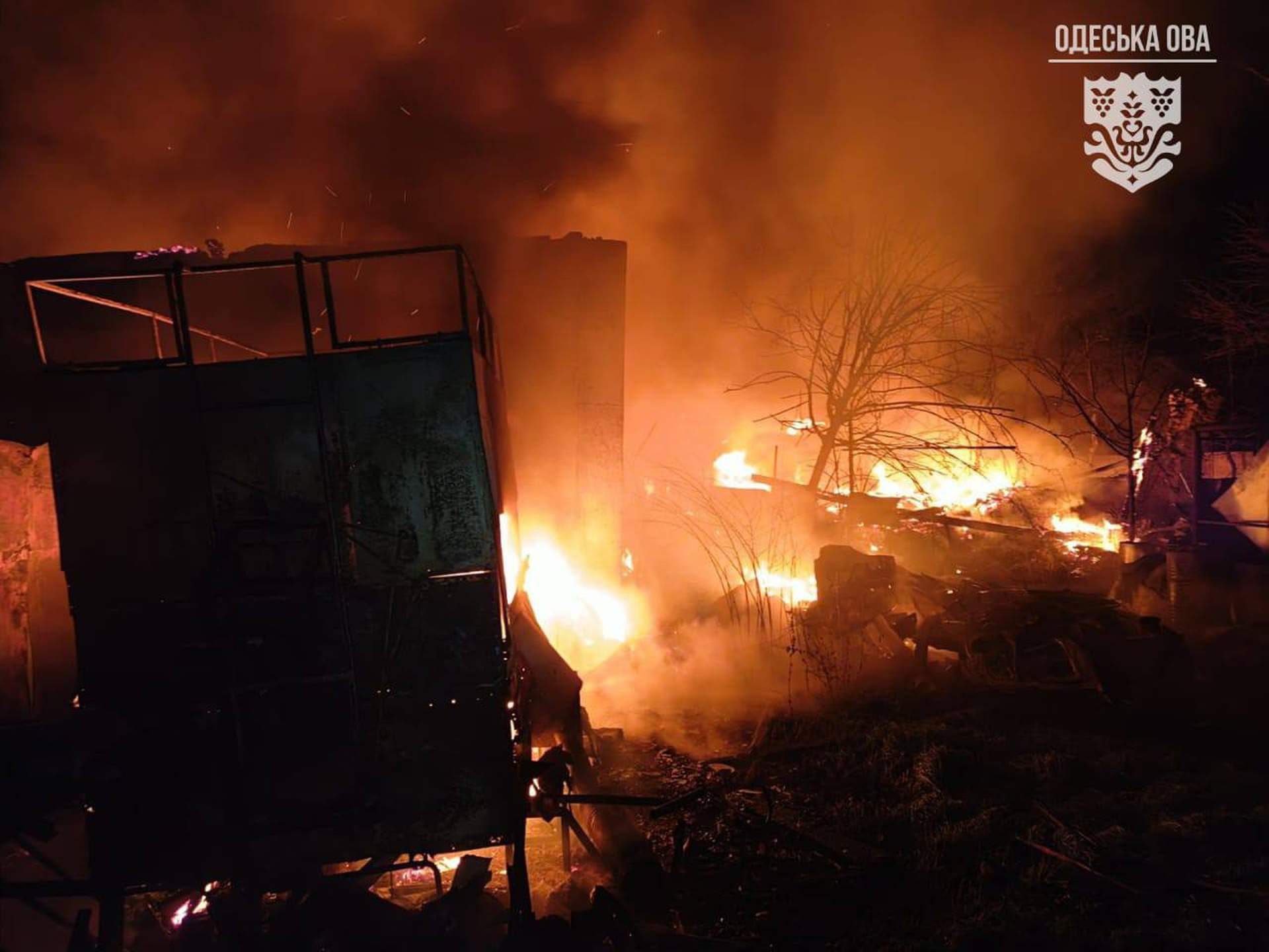 В Ізмаїлі дрони поцілили у судно під прапором Панами