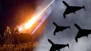 A drone hits a high-rise building in Chornomorsk