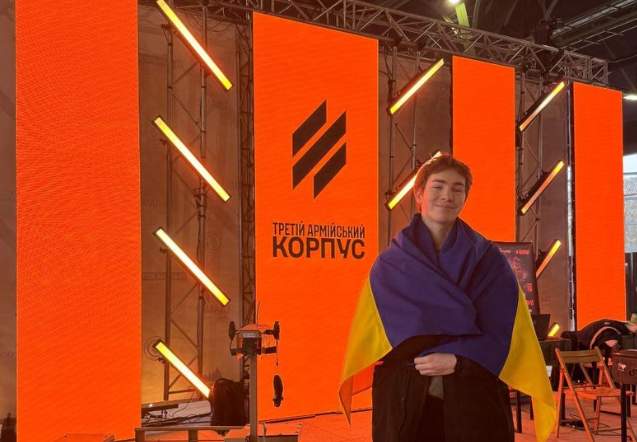 Кримчанин Артем у Києві. ФОТО: Telegram/Позівной "Хохлик"