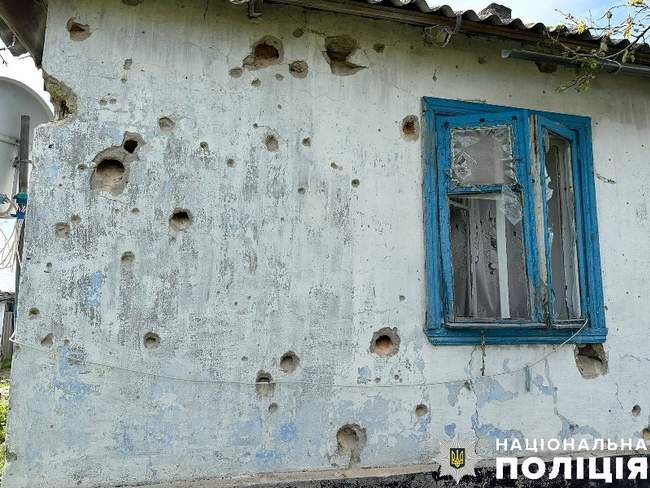 Наслідки обстрілу. Фото: поліція Херсонської області