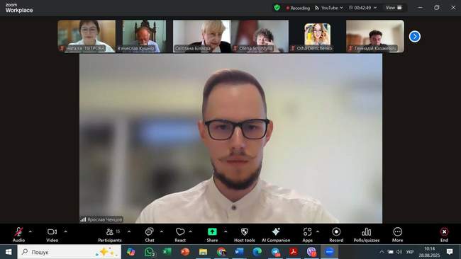 Ярослав Ченцов захищає дисертацію