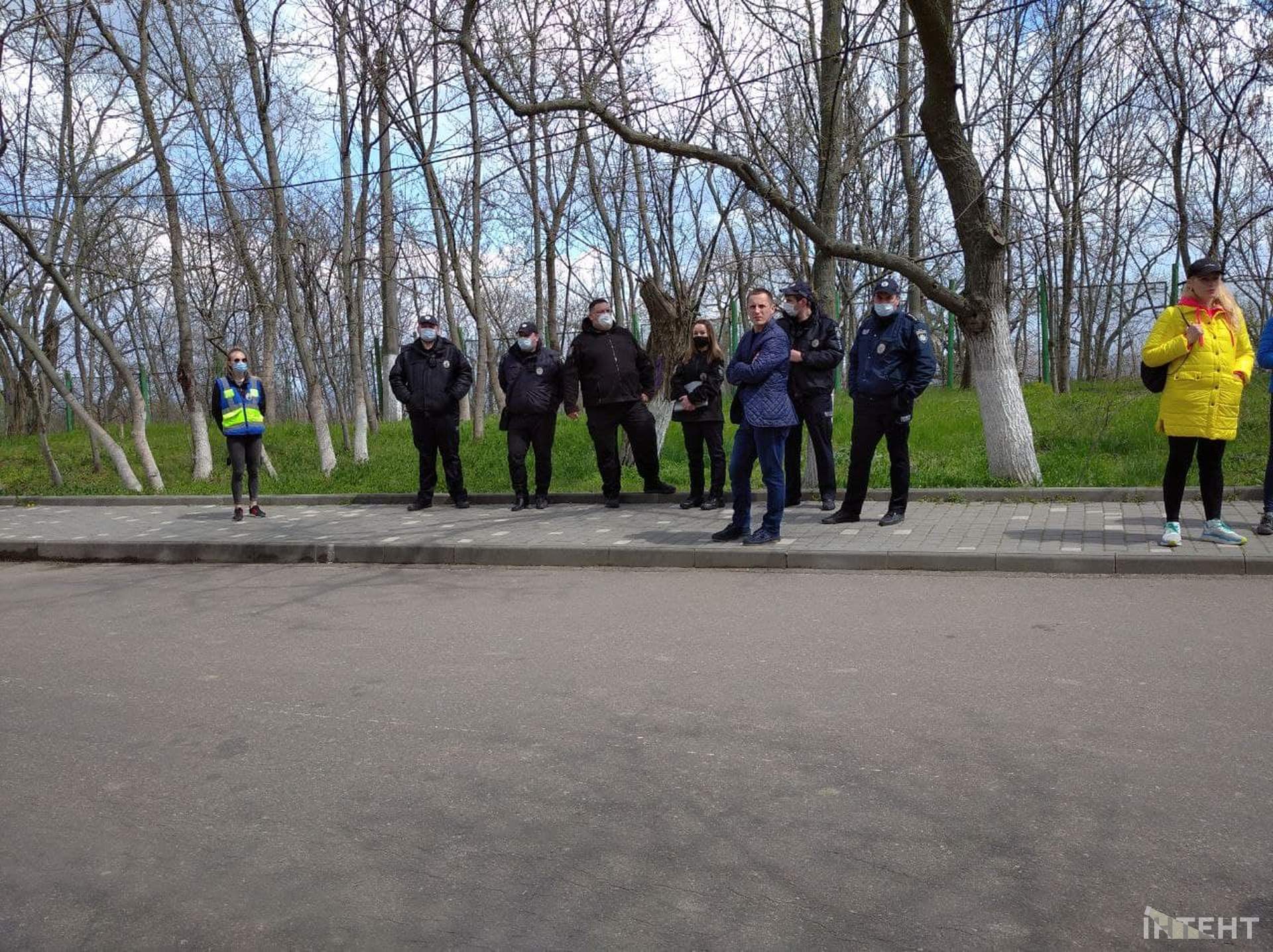 Акція проти будівельних робіт біля «Чкаловського» пляжу