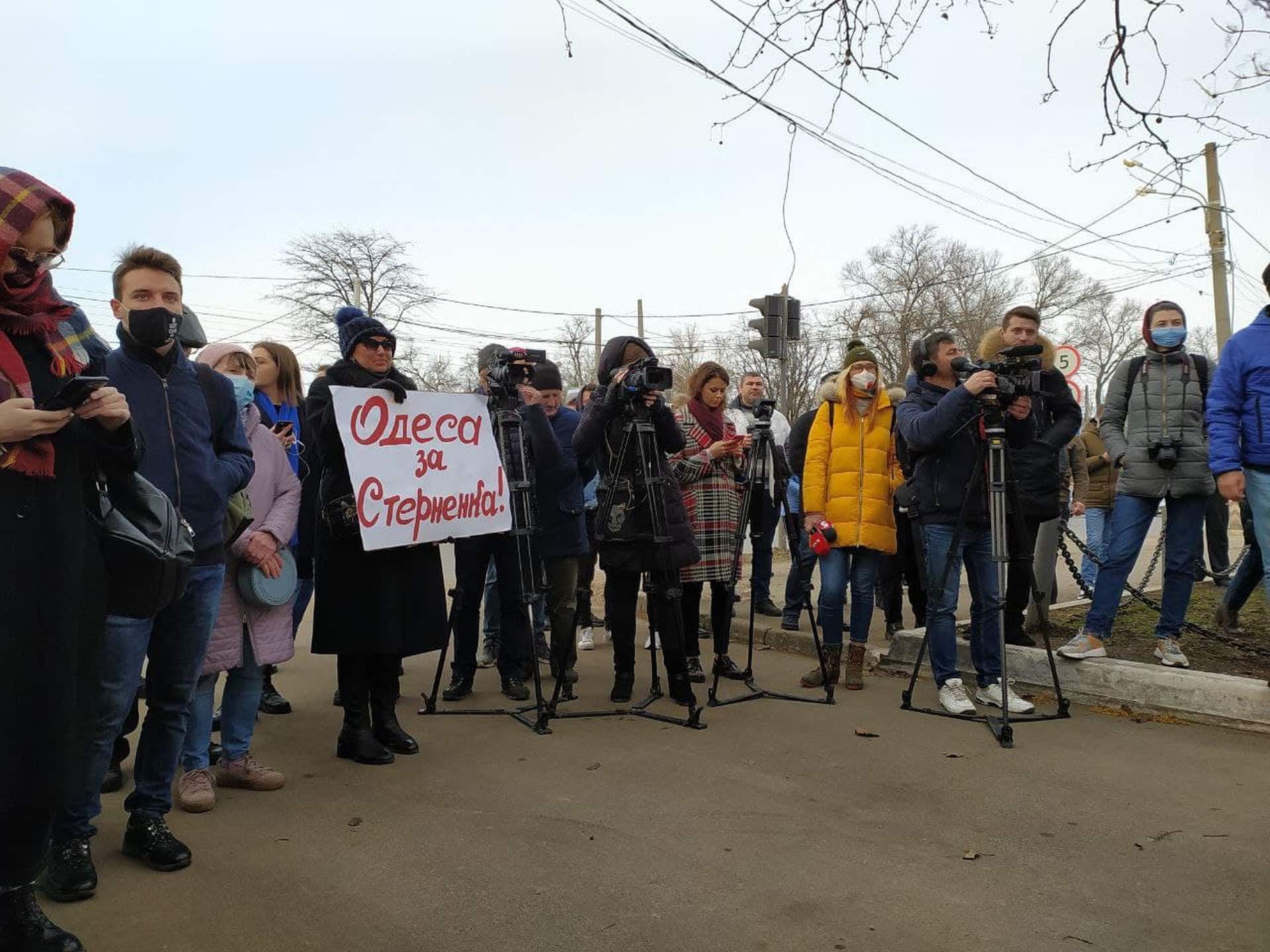 Акція в підтримку Сергія Стерненка під стінами Одеського СІЗО