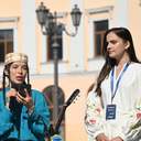 В центрі Одеси розгорнули кримськотатарський прапор