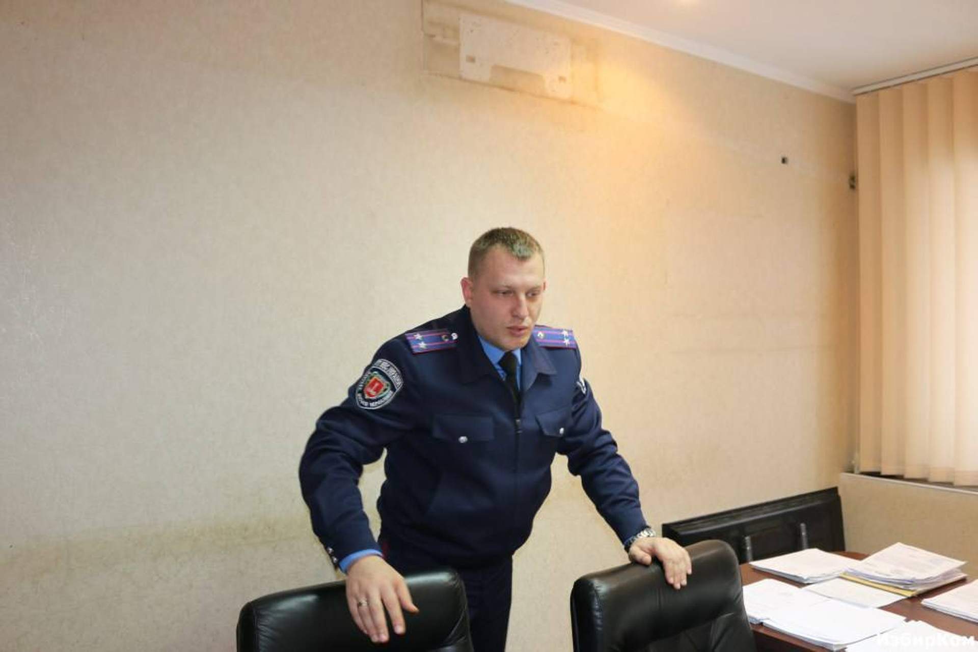 Кабинет начальника ГАИ Александра Одижного