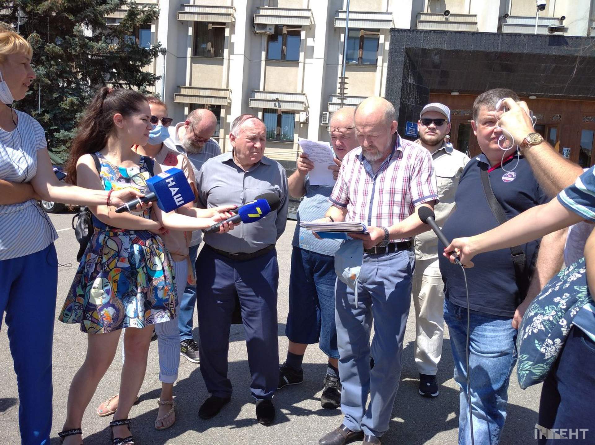 Біля Одеської облдержадміністрації відбувся мітинг журналістів проти законопроєкту про медіа