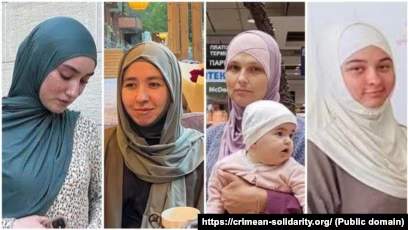 Затримані кримчанки. ФОТО: Крим.Реалії