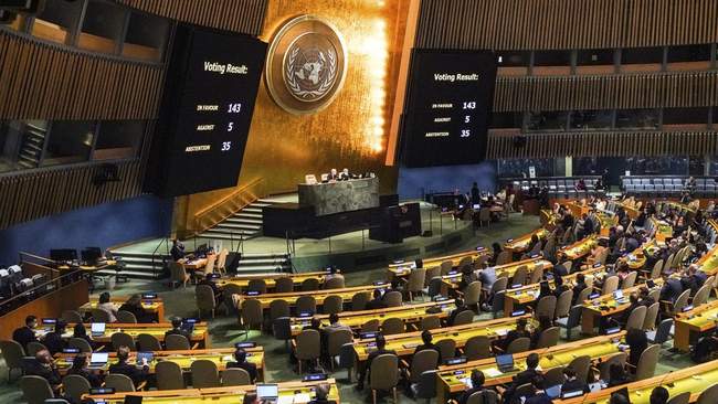 The UN General Assembly debates the situation in the TOT of Ukraine