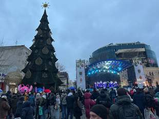 The main Christmas tree of the city was lit in Odesa