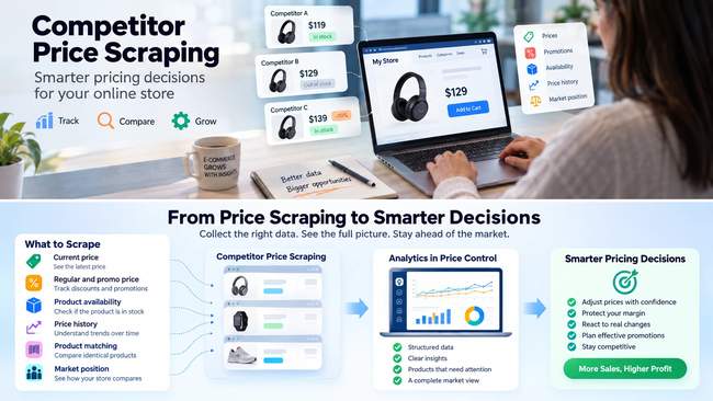 Competitor Price Scraping: What Data Does an Online Store Really Need?